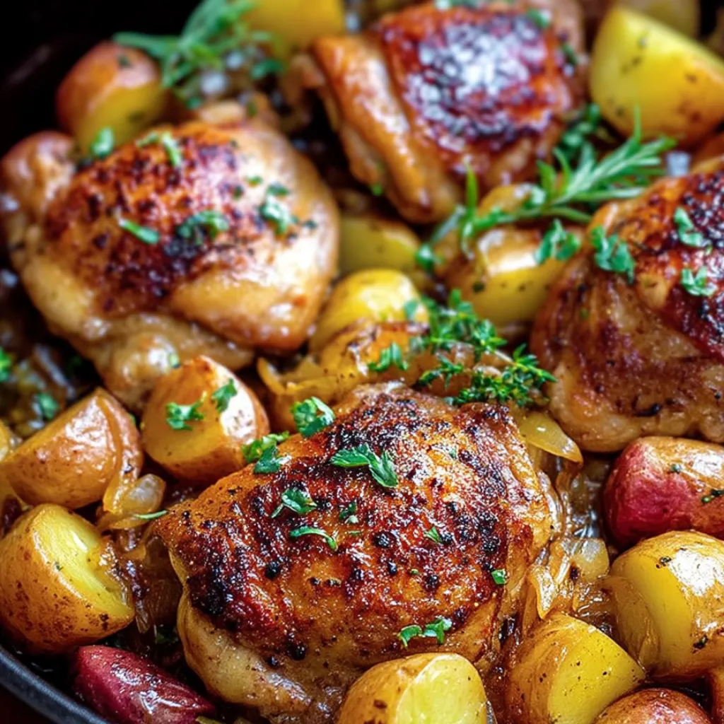 Chicken Thighs With Potatoes