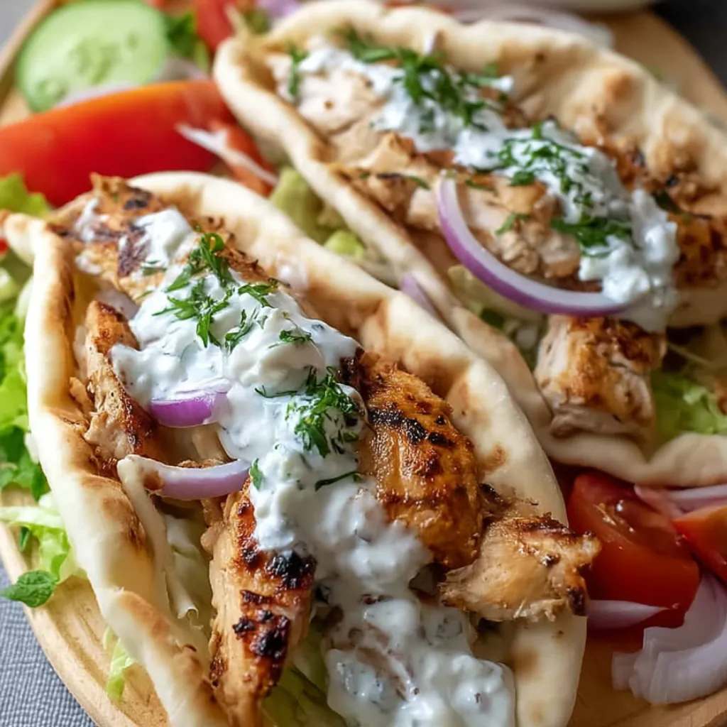 Greek Chicken Gyros Greek Chicken Gyros