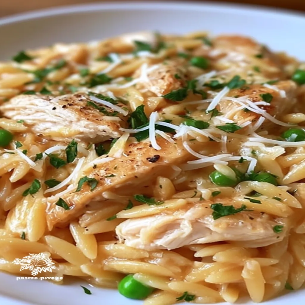 Creamy Chicken Orzo Casserole