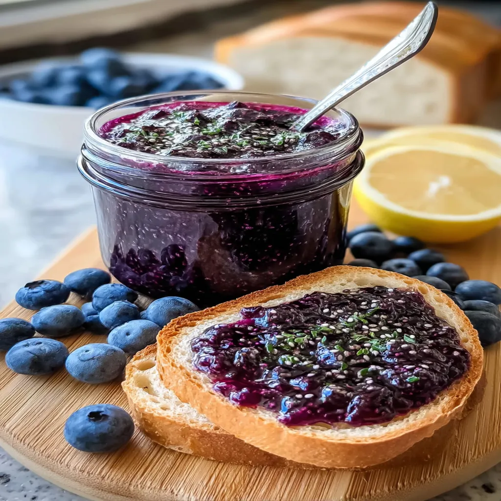 Healthy Blueberry Chia Seed Jam (No Sugar Added)