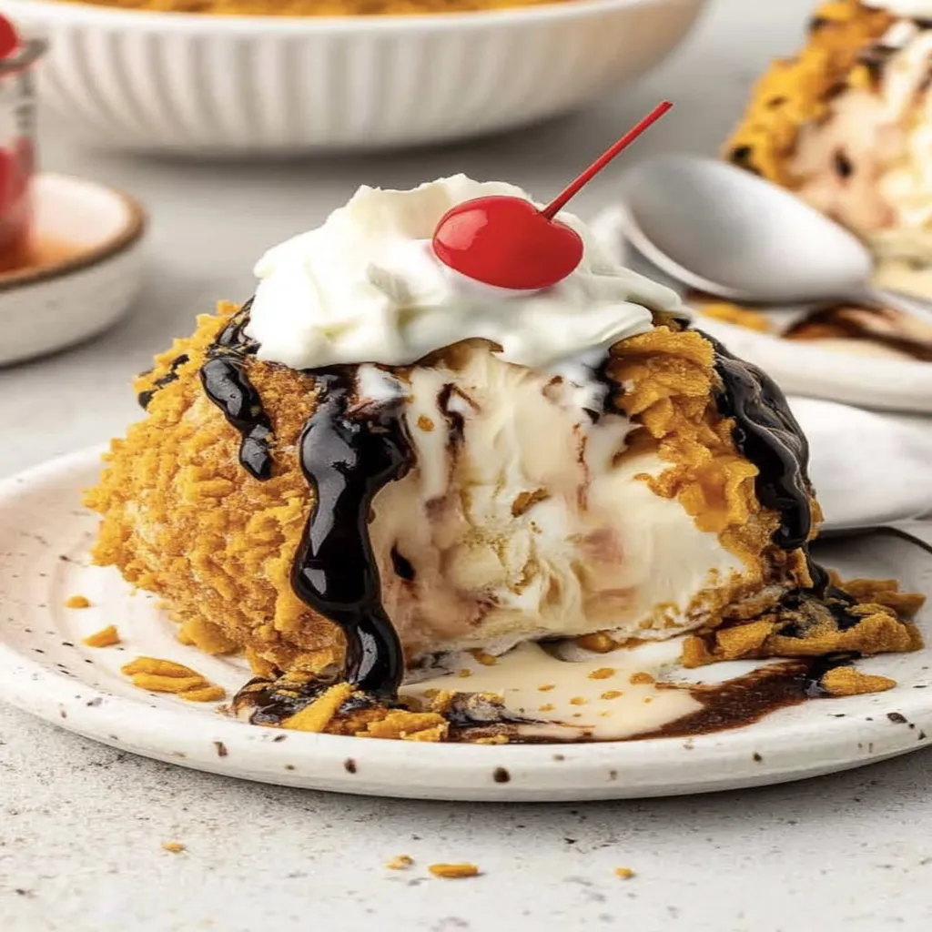 Homemade Fried Ice Cream