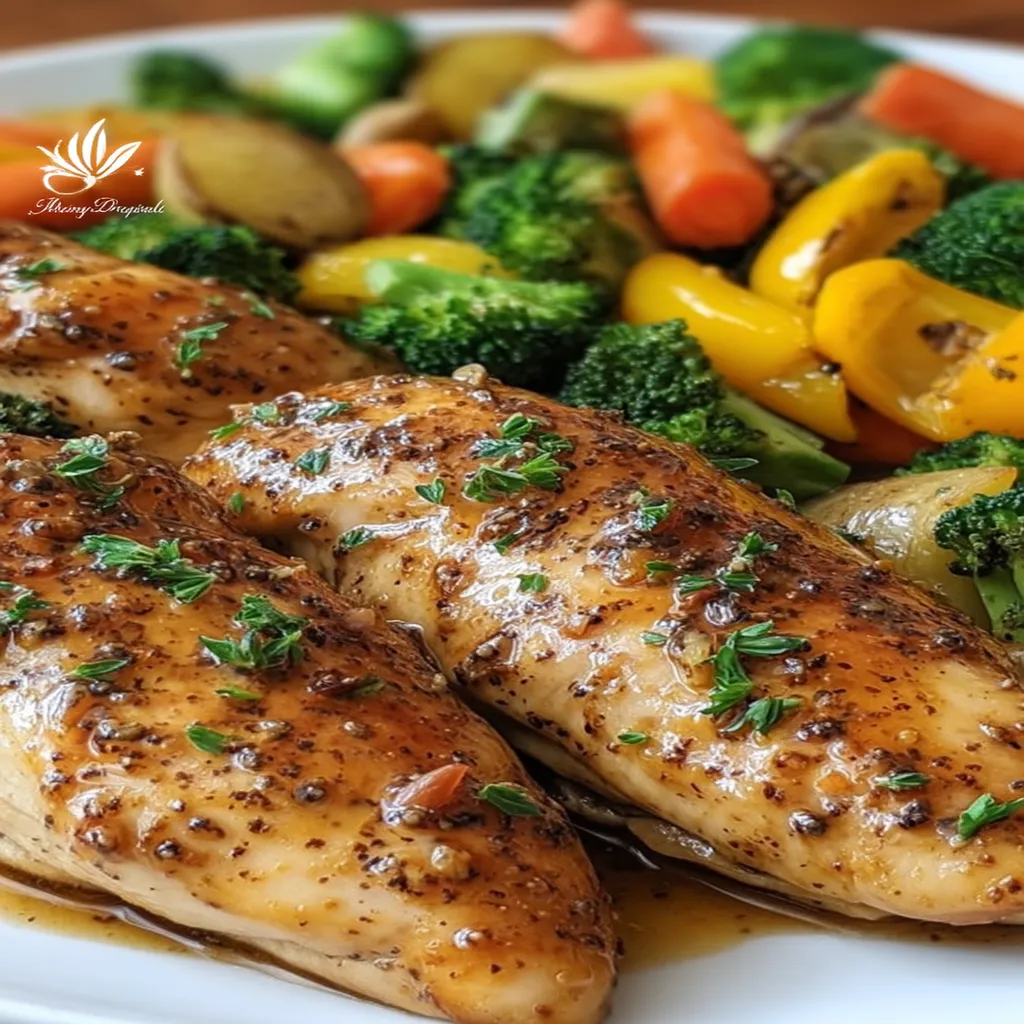 Honey Mustard Chicken Sheet Pan Dinner