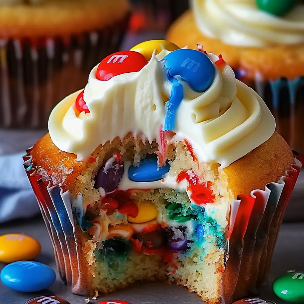 M&M Cupcakes