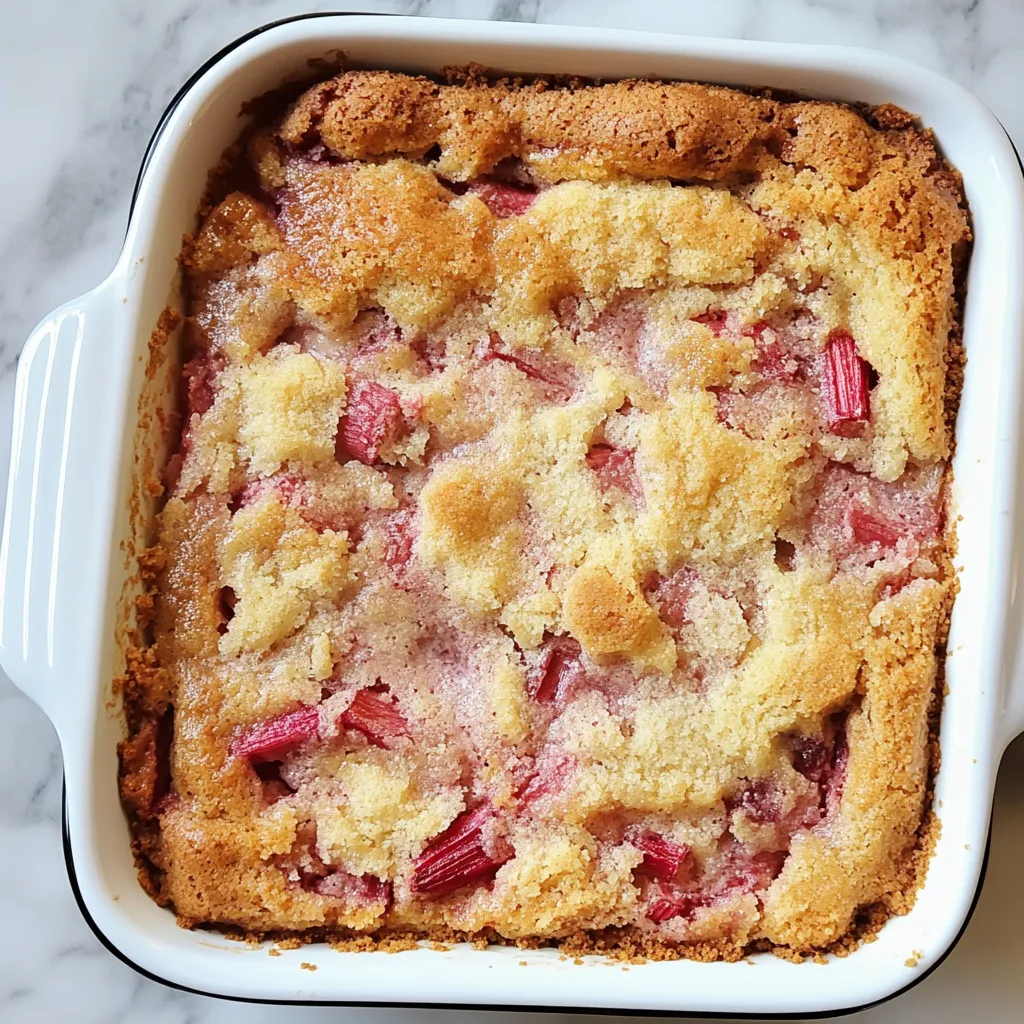 Rhubarb Dump Cake