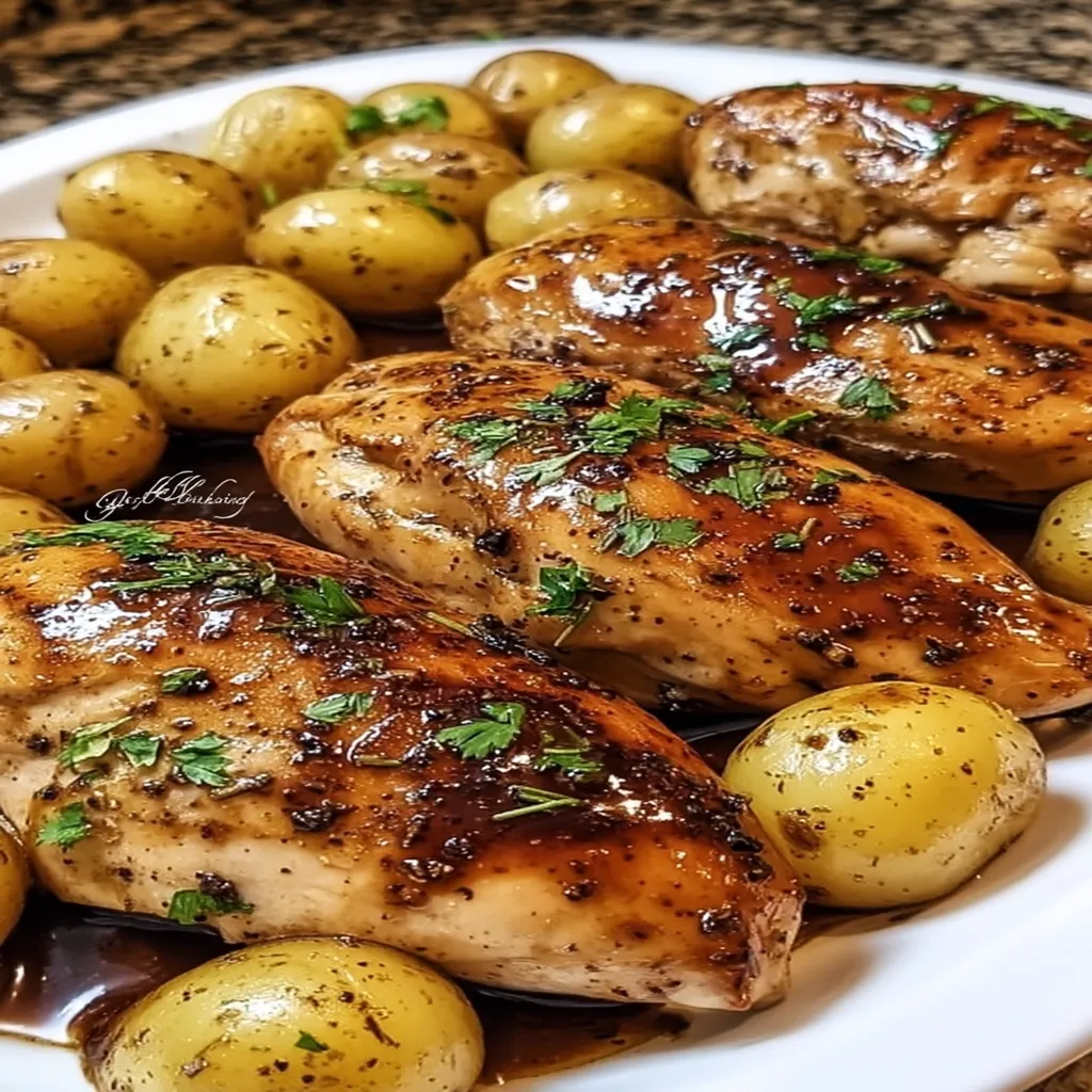 Sheet Pan Balsamic Chicken and Potatoes