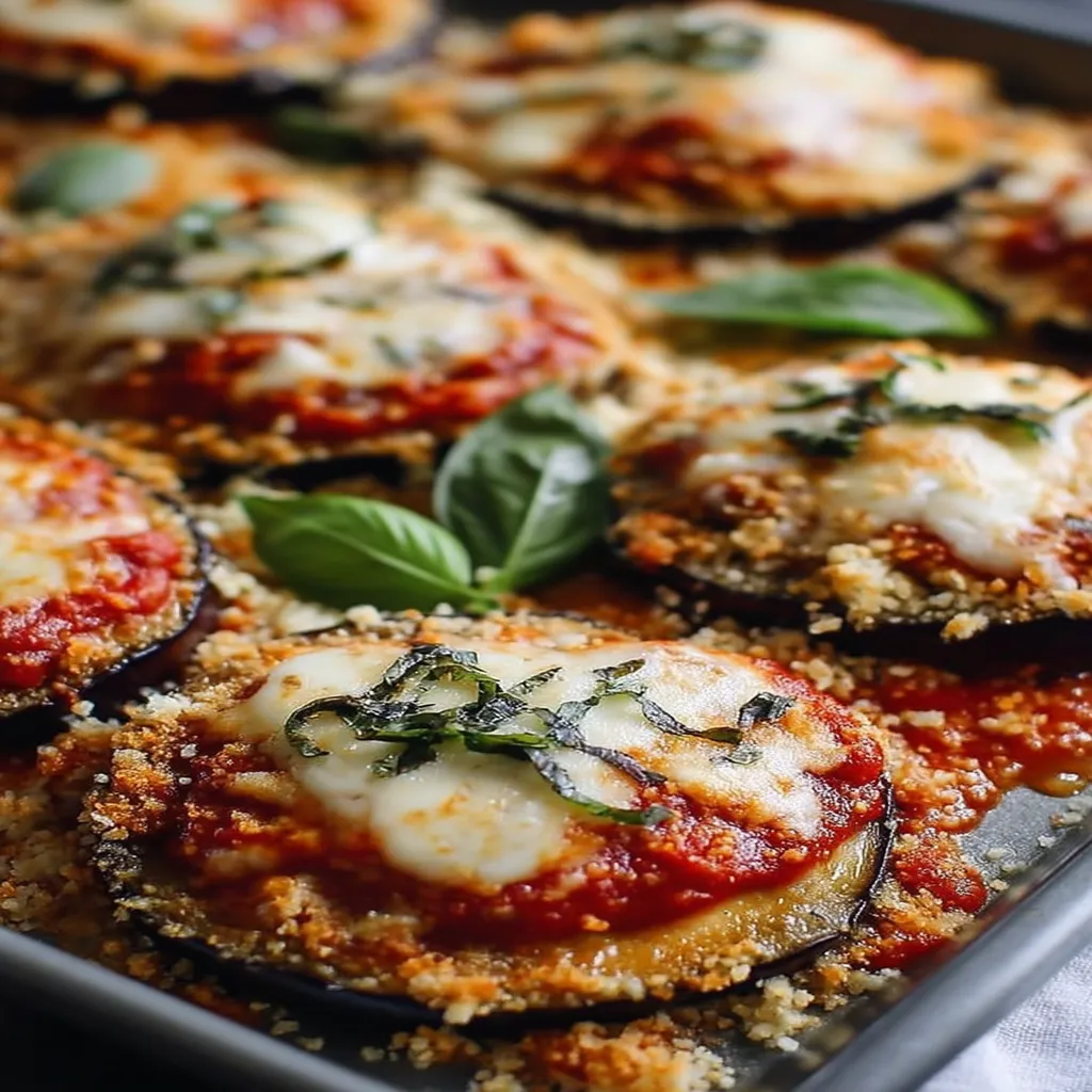 Sheet Pan Eggplant Parmesan