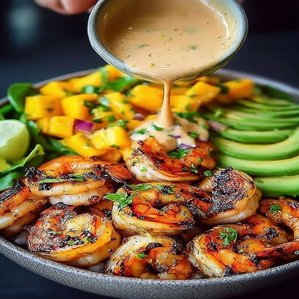 Shrimp and Avocado Bowls with Mango Salsa