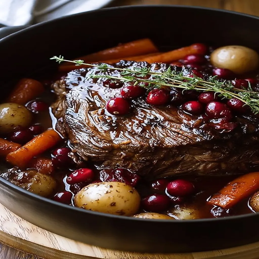 Slow-Cooked Cranberry Pot Roast