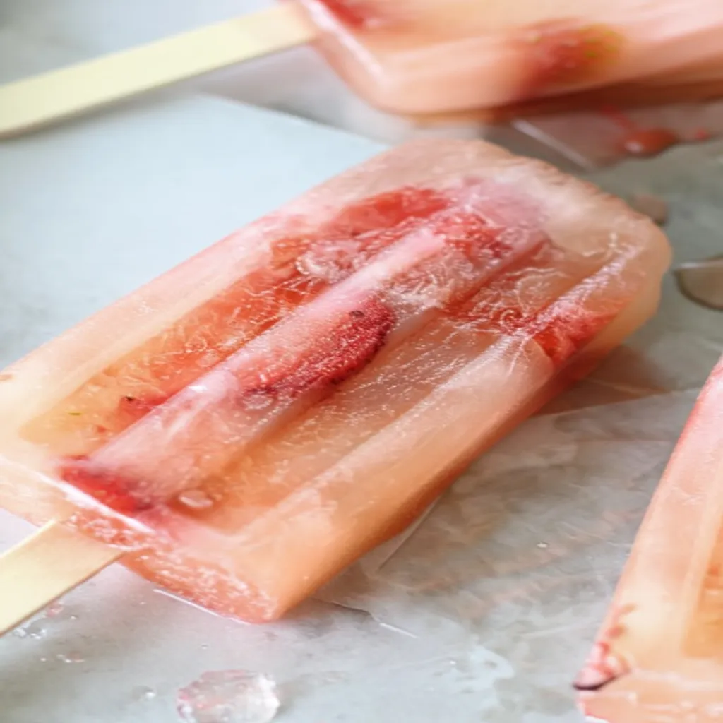 Strawberry Lemonade Popsicles