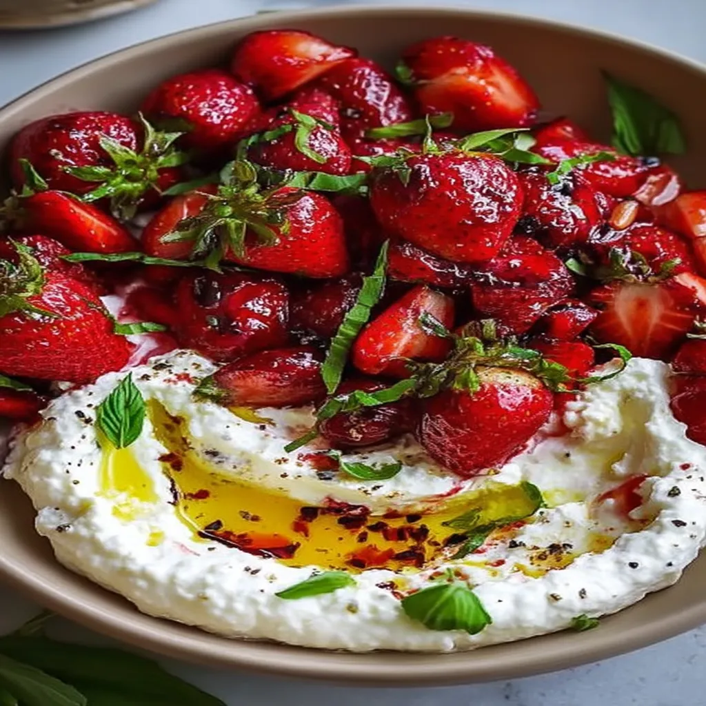 Whipped Feta with Roasted Strawberries