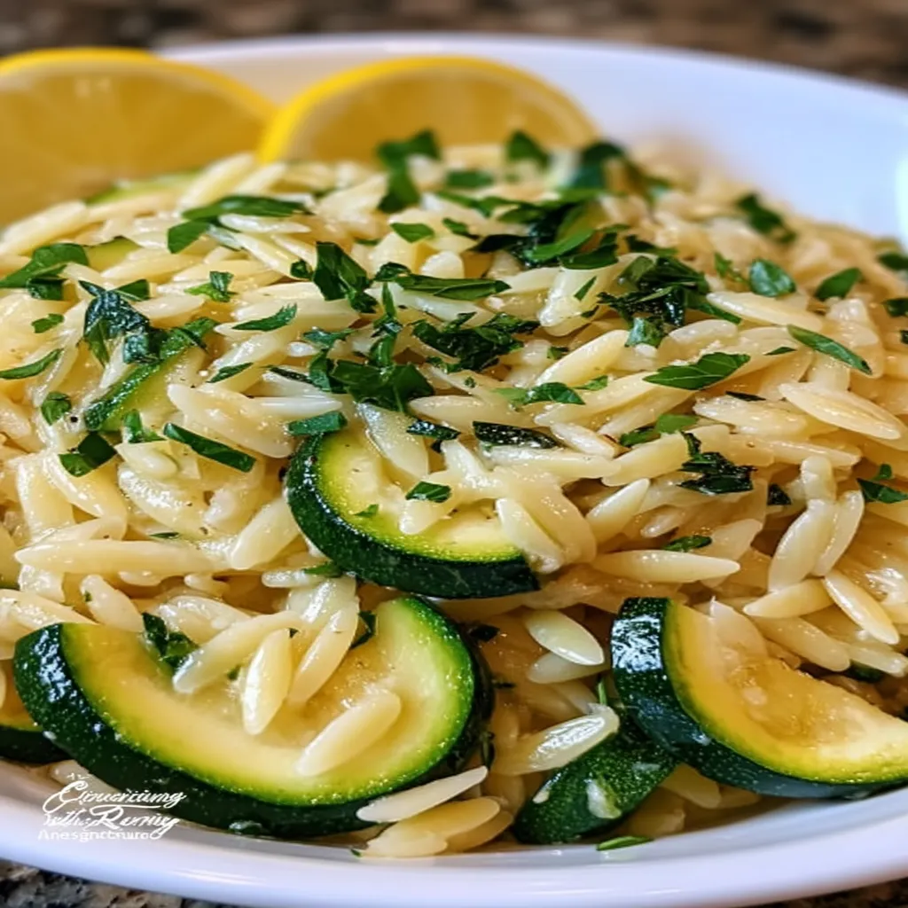 Zesty Zucchini Lemon Orzo