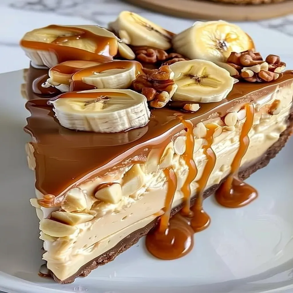 banana caramel nut cheesecake