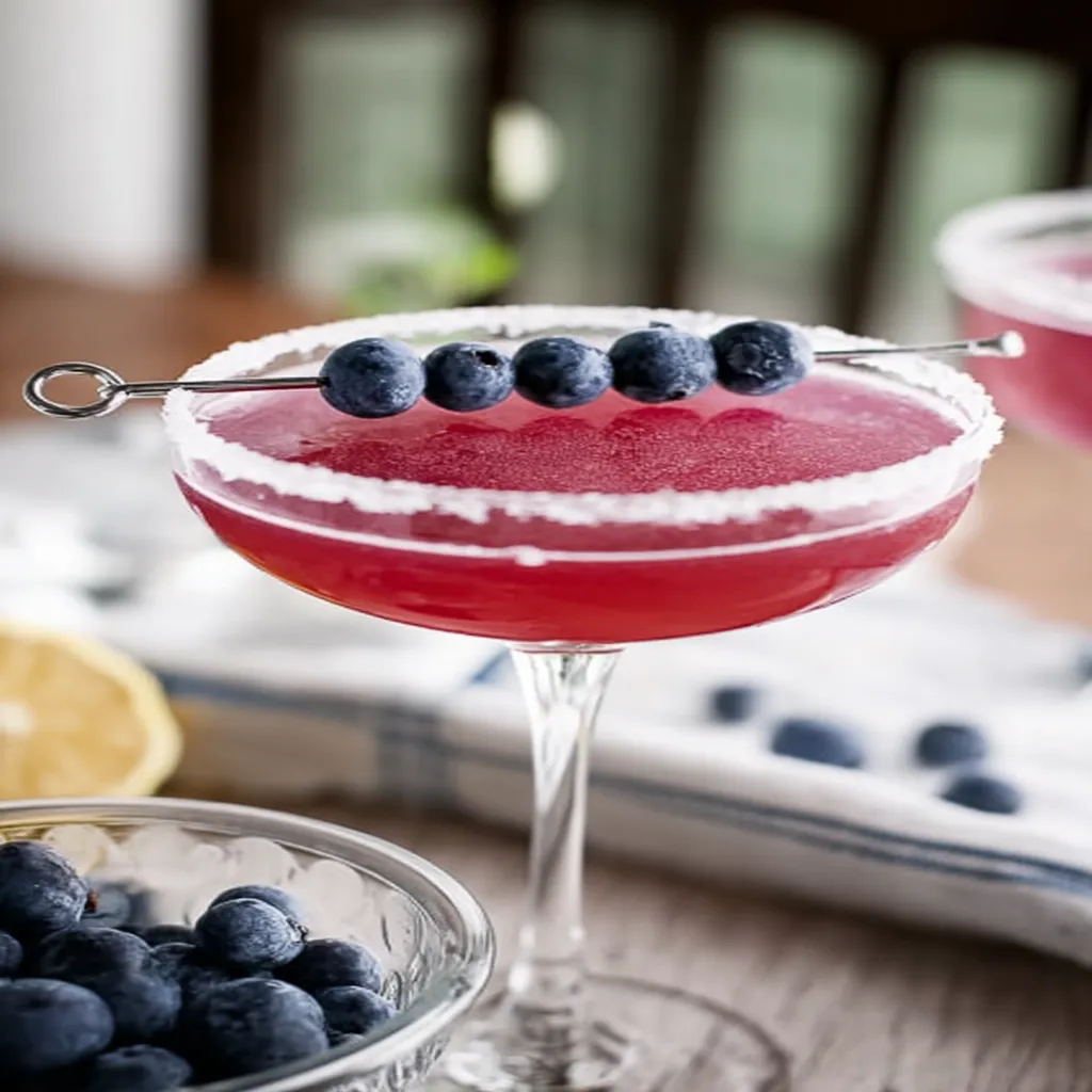 Blueberry Lemon Drop Martini, refreshing, vibrant, fruity, citrusy, cocktail, summer, drink