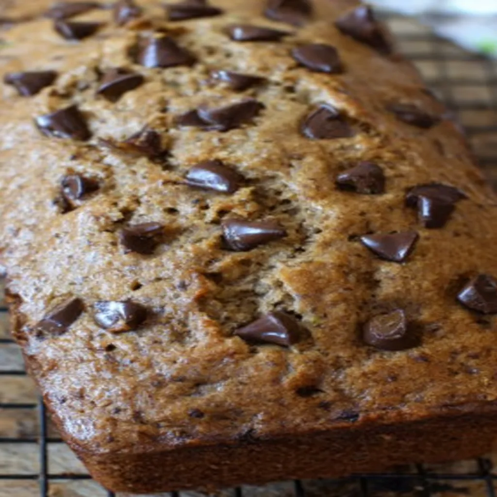 chocolate chip zucchini bread, moist, decadent, sweet, delicious, homemade