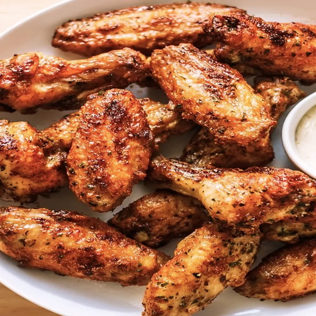 crispy, air fryer, chicken wings, savory, mouthwatering, golden brown, flavorful