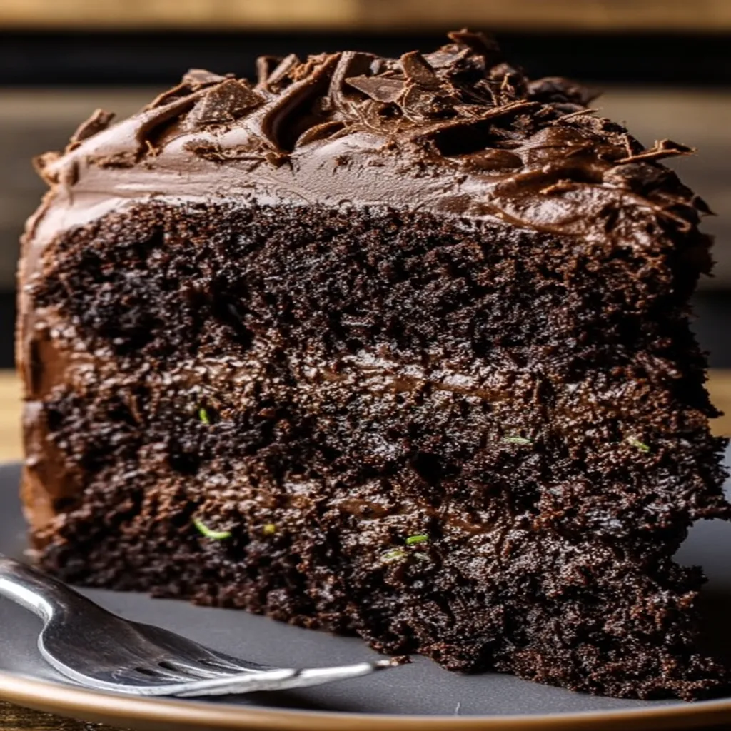 decadent chocolate zucchini cake, rich, moist, indulgent, fudgy, delicious, dessert
