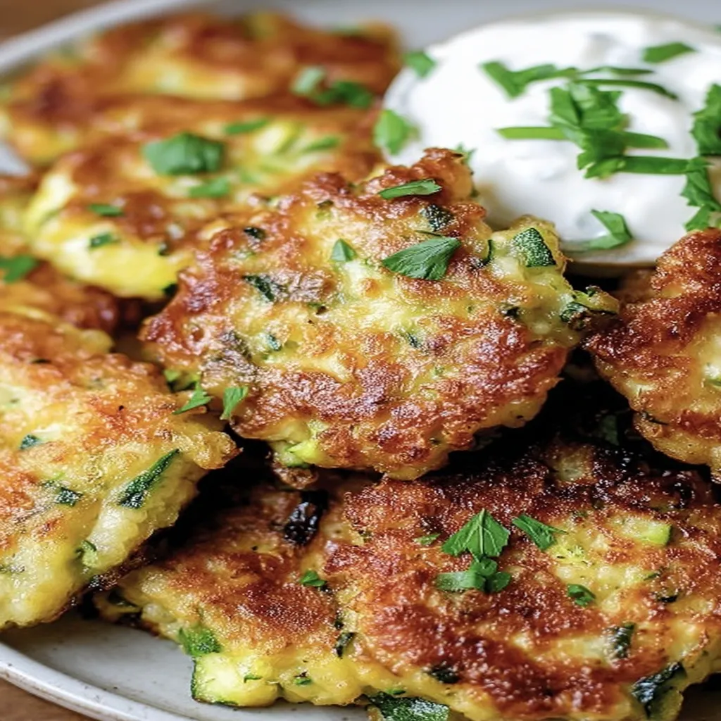 crispy zucchini fritters, easy recipe, delicious, golden brown, savory taste