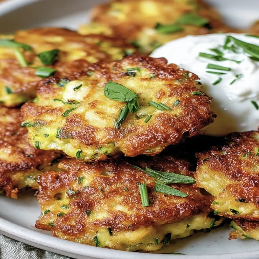 Easy Crispy Zucchini Fritters Recipe recipe step-by-step guide