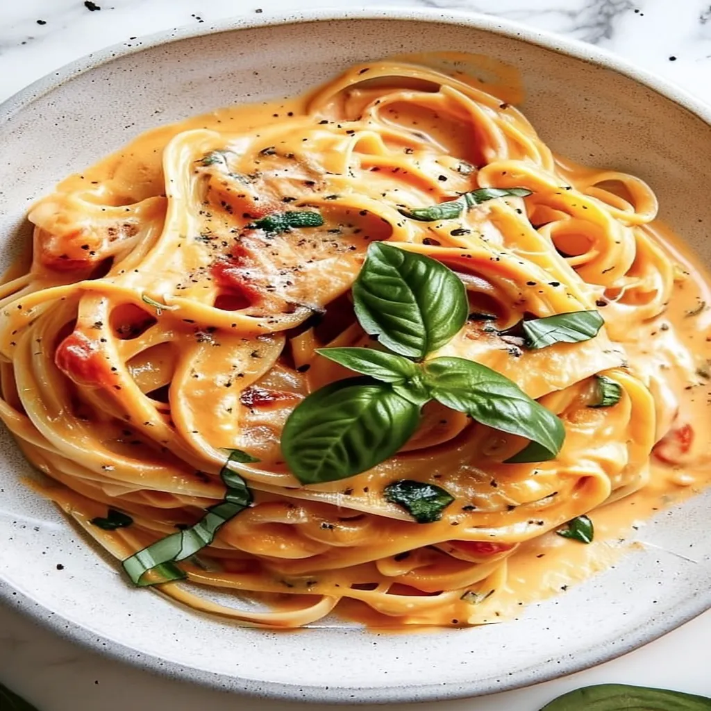 creamy tomato pasta, one pot recipe, rich, savory, satisfying, easy to make