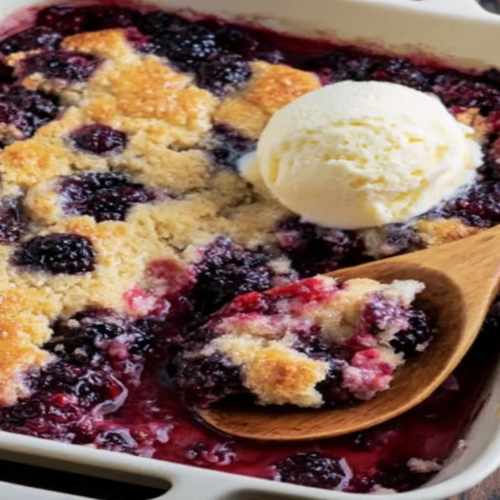 black raspberry cobbler, fresh, juicy, delicious, sweet, fruity, mouthwatering
