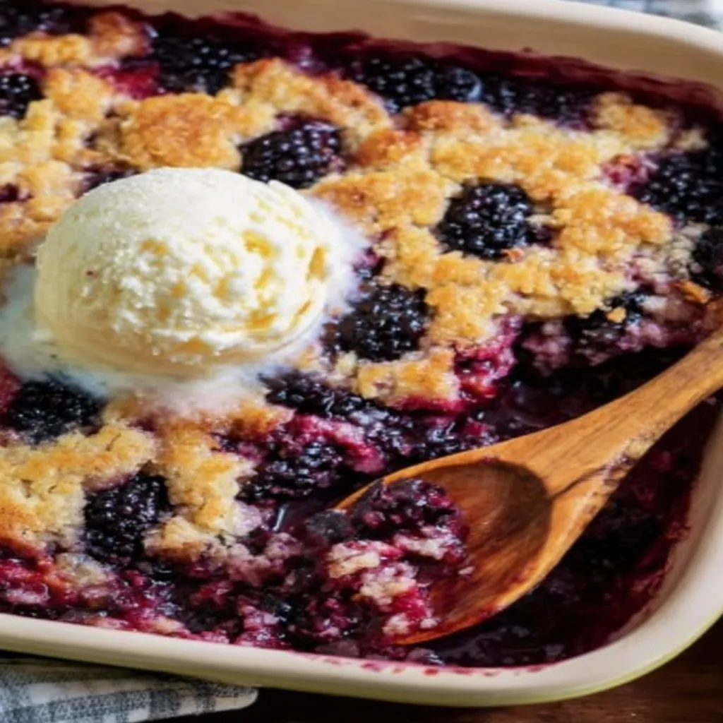 black raspberry cobbler, fresh, juicy, delicious, sweet, fruity, mouthwatering
