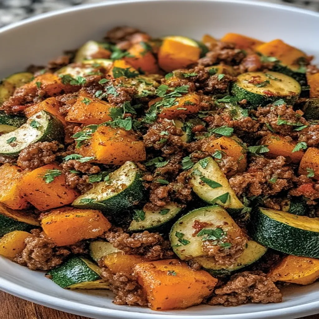 Ground Beef Zucchini Sweet Potato Skillet Ground Beef Zucchini Sweet Potato Skillet recipe step-by-step guide