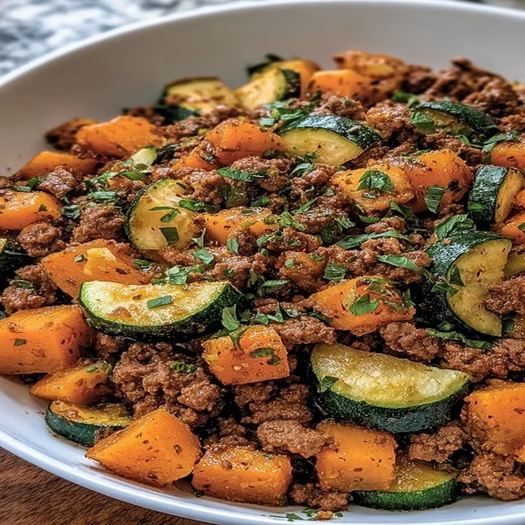 Ground Beef Zucchini Sweet Potato Skillet Ground Beef Zucchini Sweet Potato Skillet recipe step-by-step guide