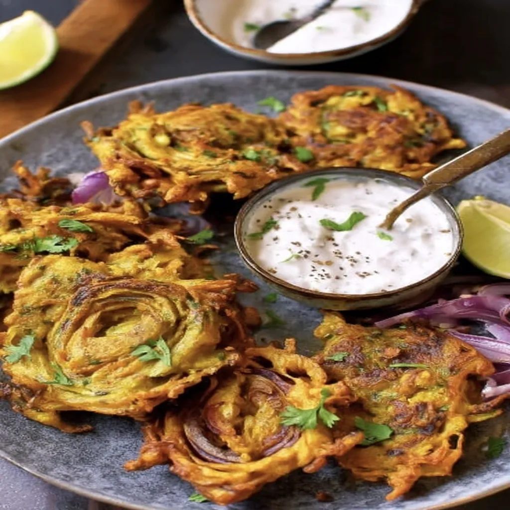 Indian, Onion Bhaji, crispy, fried, savory, appetizer, delicious, Indian spices