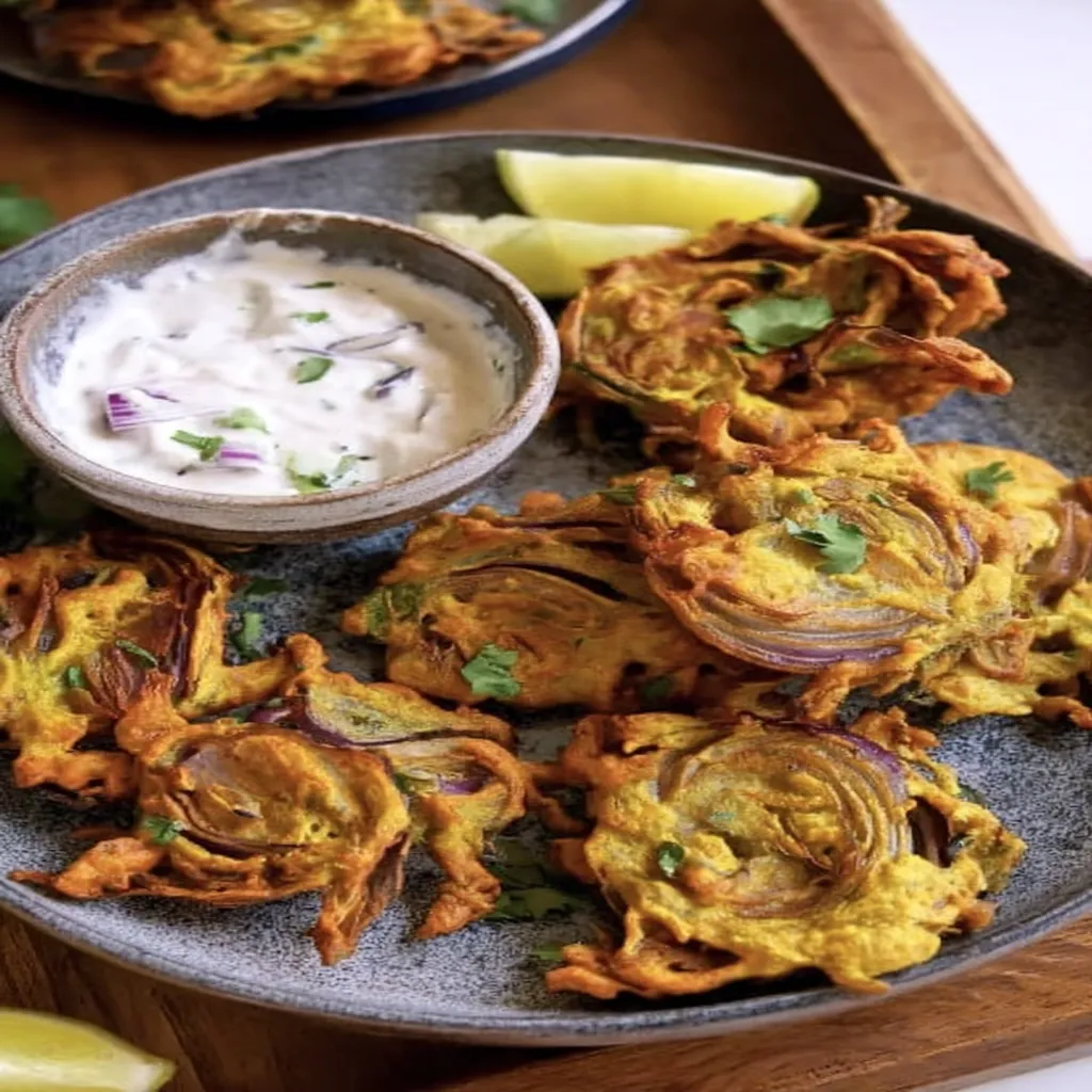 Indian, Onion Bhaji, crispy, fried, savory, appetizer, delicious, Indian spices