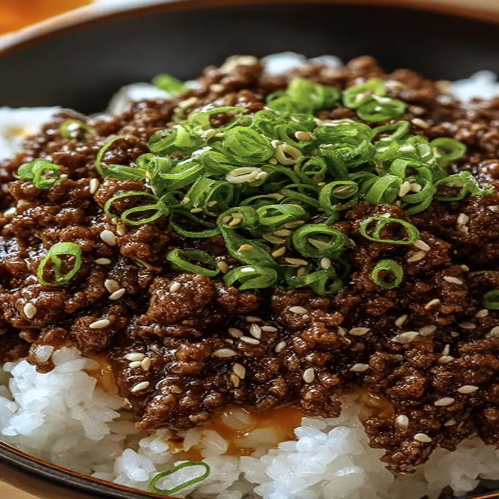 Korean, ground beef, bowl, savory, flavorful, Asian-inspired, delicious