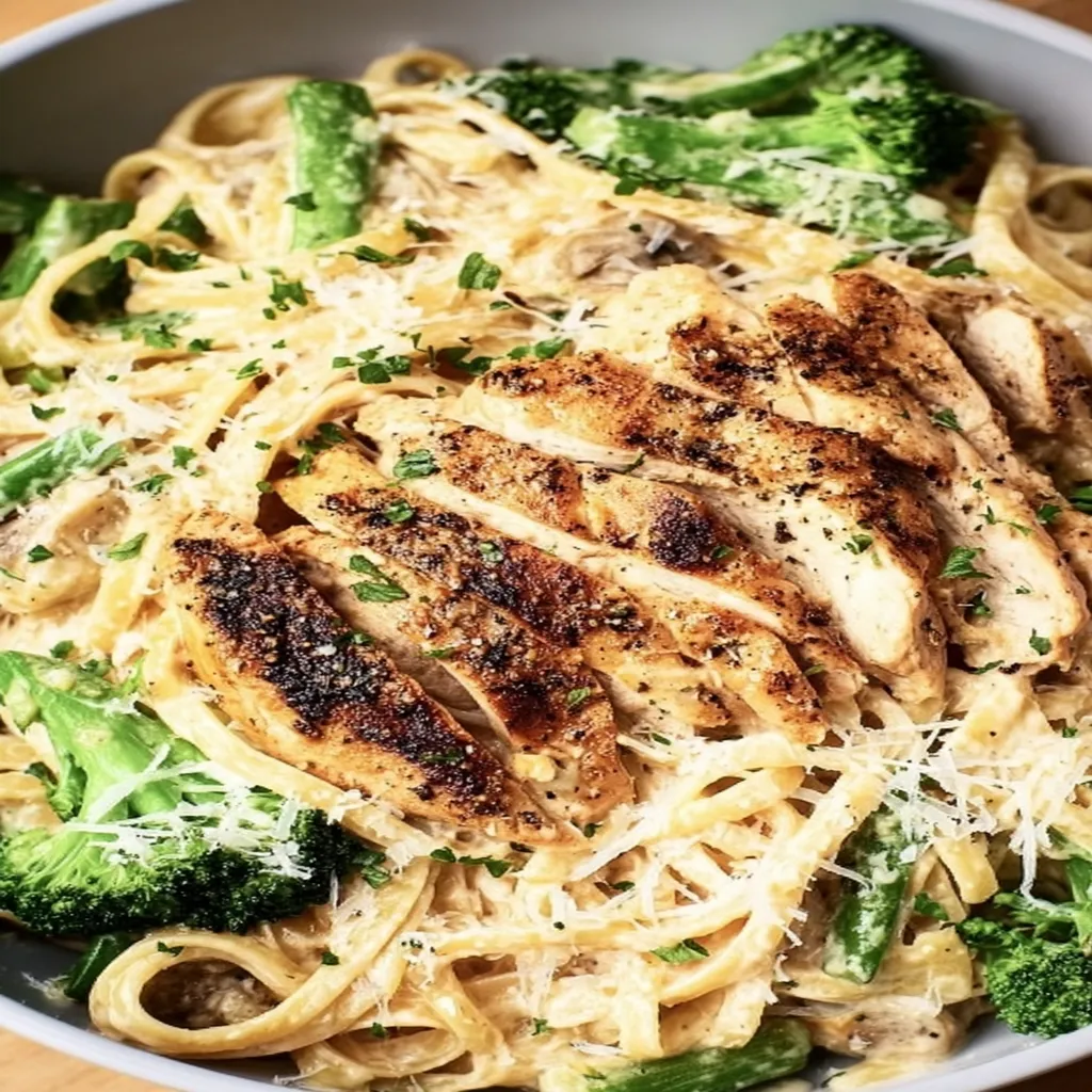 low calorie, chicken alfredo, creamy, savory, indulgent, delicious