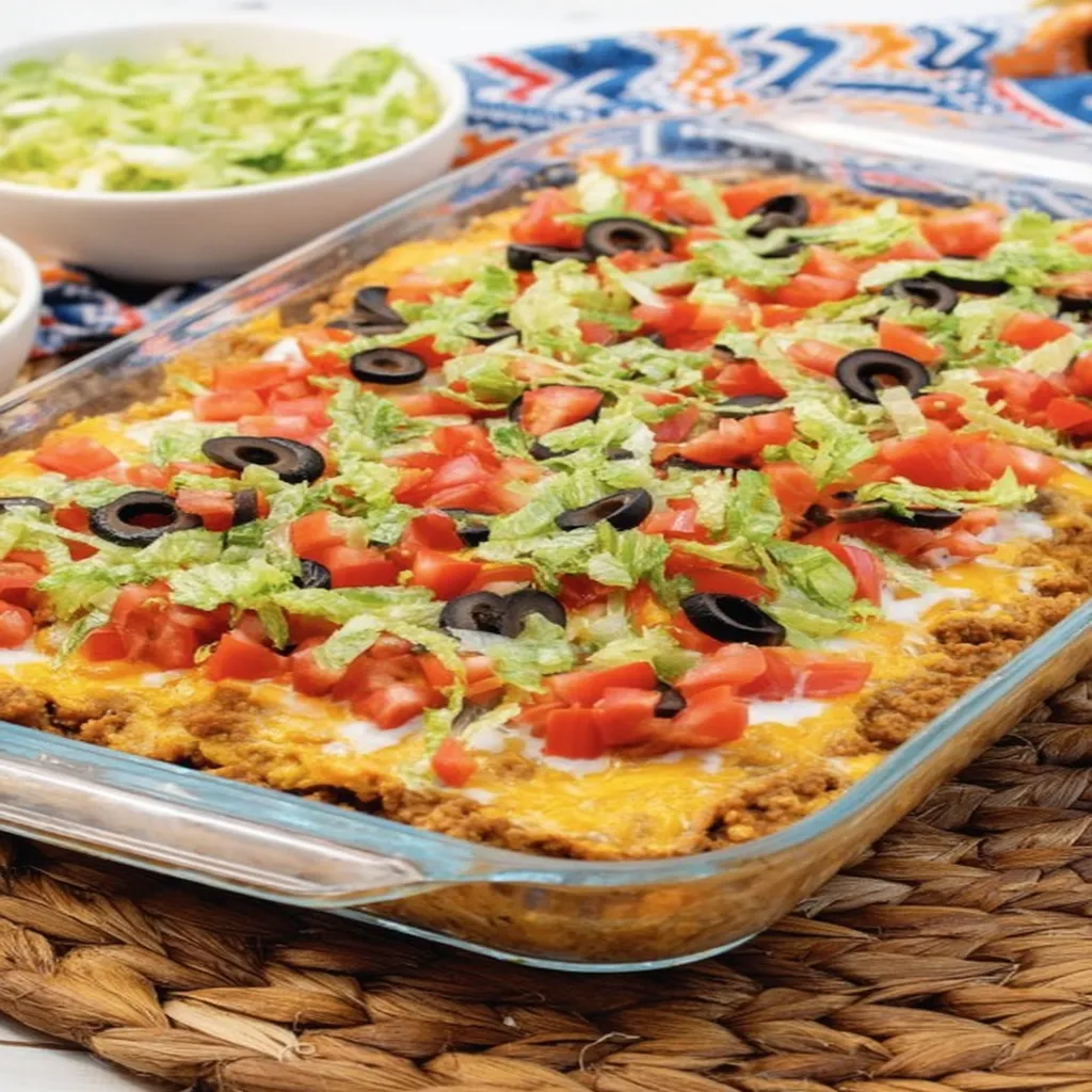 Low cholesterol, taco casserole, savory, flavorful, healthy, Mexican-inspired