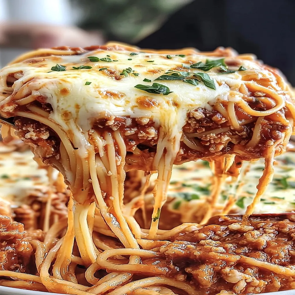 Million Dollar Spaghetti, cheesy, savory, mouthwatering, baked, indulgent, delicious