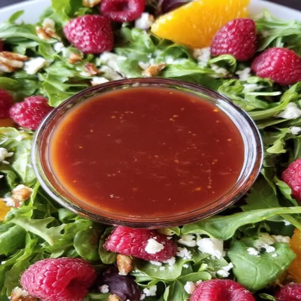 raspberry, balsamic vinaigrette, salad dressing, recipe, flavorful, tangy, vibrant colors