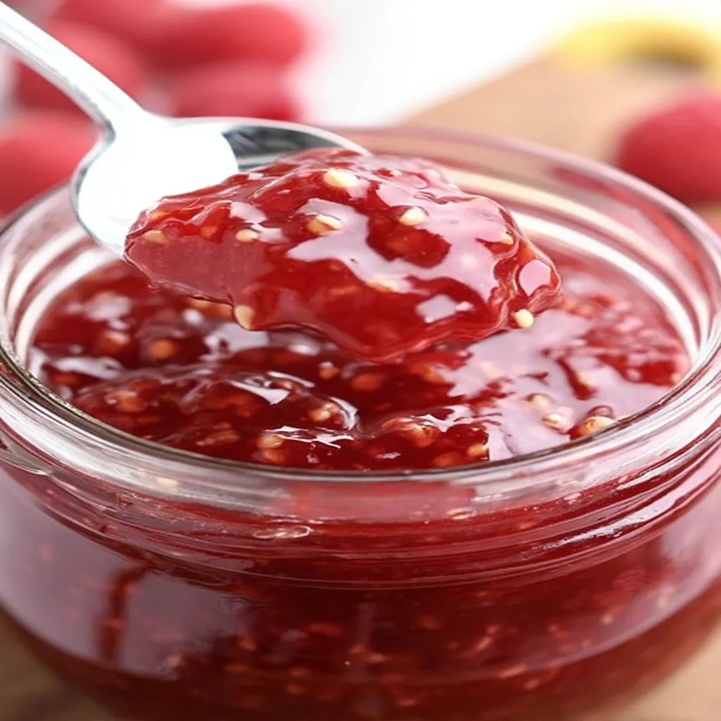 Raspberry Freezer Jam Recipe  recipe step-by-step guide