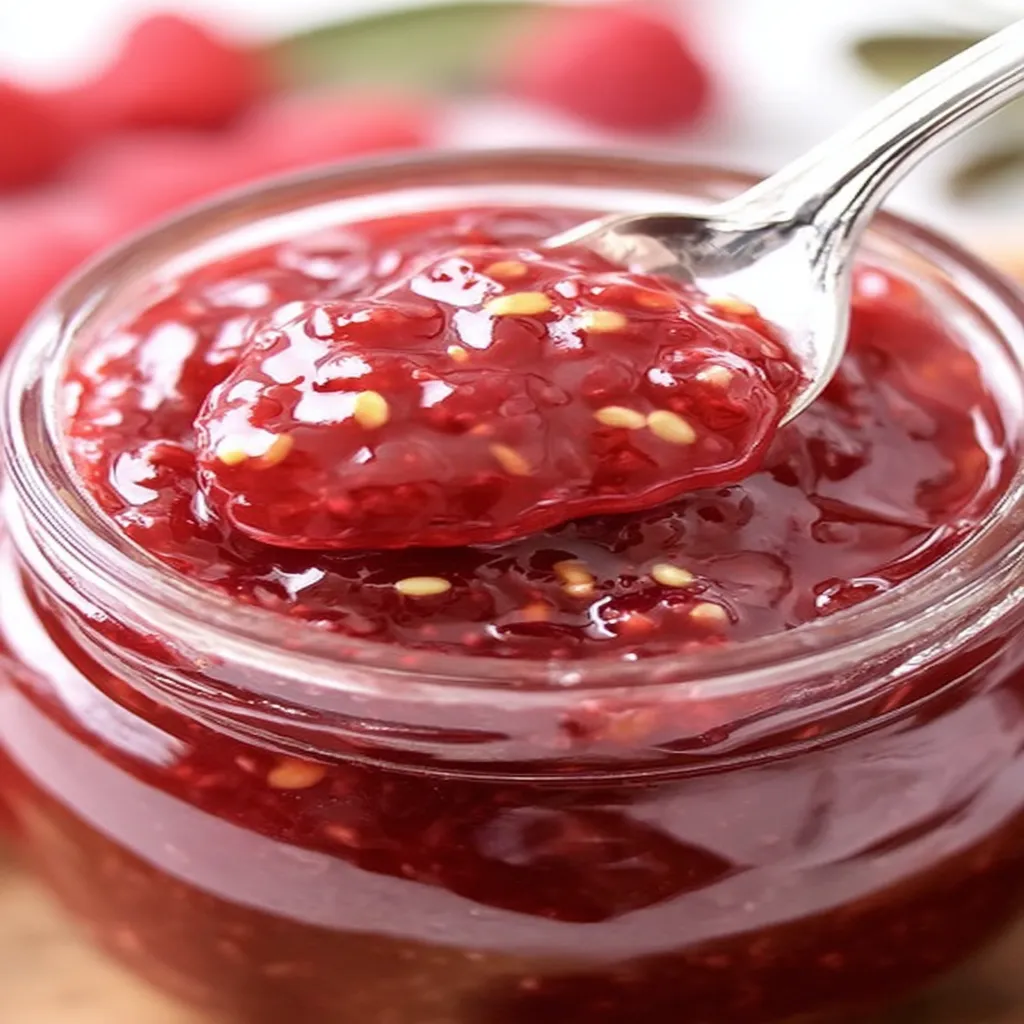 Raspberry Freezer Jam Recipe  recipe step-by-step guide