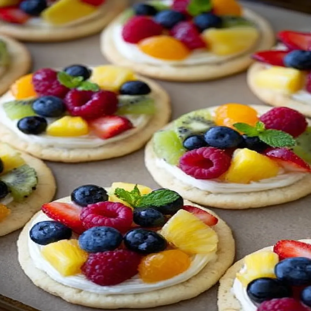 Sugar Cookie Fruit Pizzas recipe recipe step-by-step guide