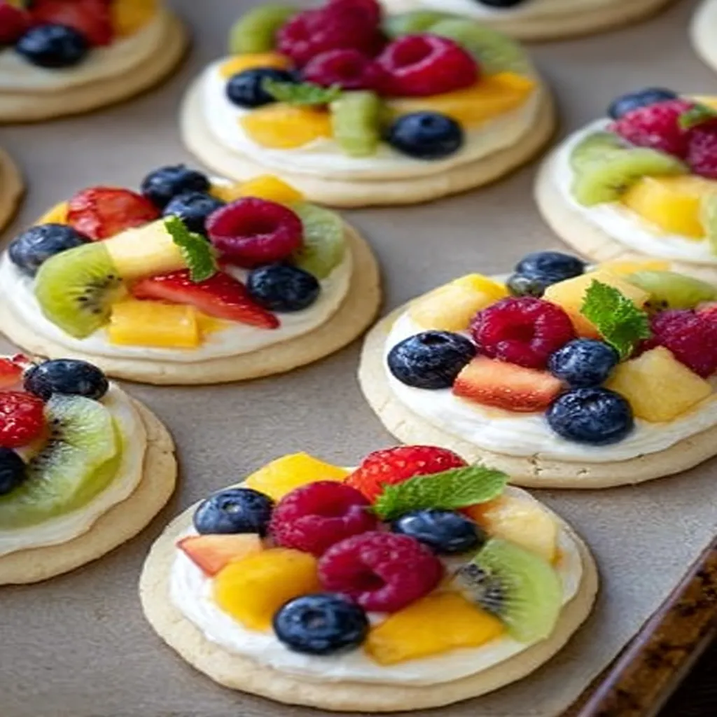 Sugar Cookie Fruit Pizzas recipe recipe step-by-step guide