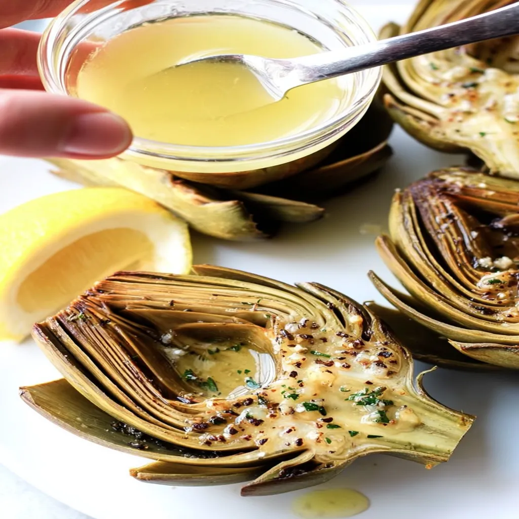roasted artichokes, savory, crispy, flavorful, delicious, appetizing, herb-infused, mouthwatering