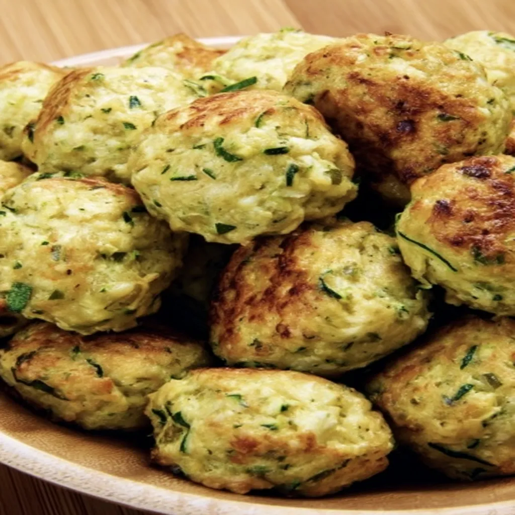 zucchini garlic bites, crispy, savory, appetizing, delicious, golden brown