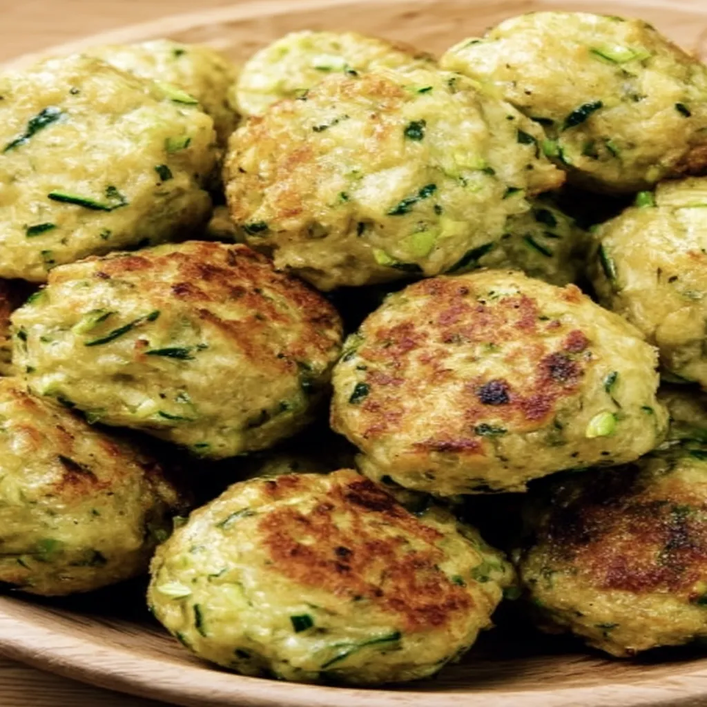 zucchini garlic bites, crispy, savory, appetizing, delicious, golden brown