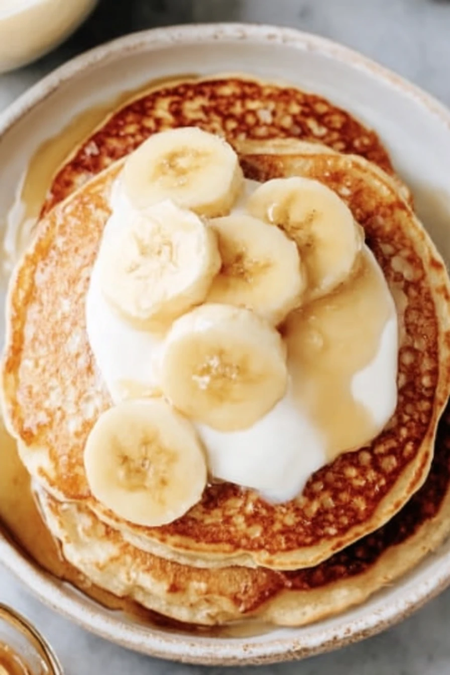 banana pancakes, easy recipe, three ingredients, fluffy, delicious, breakfast option