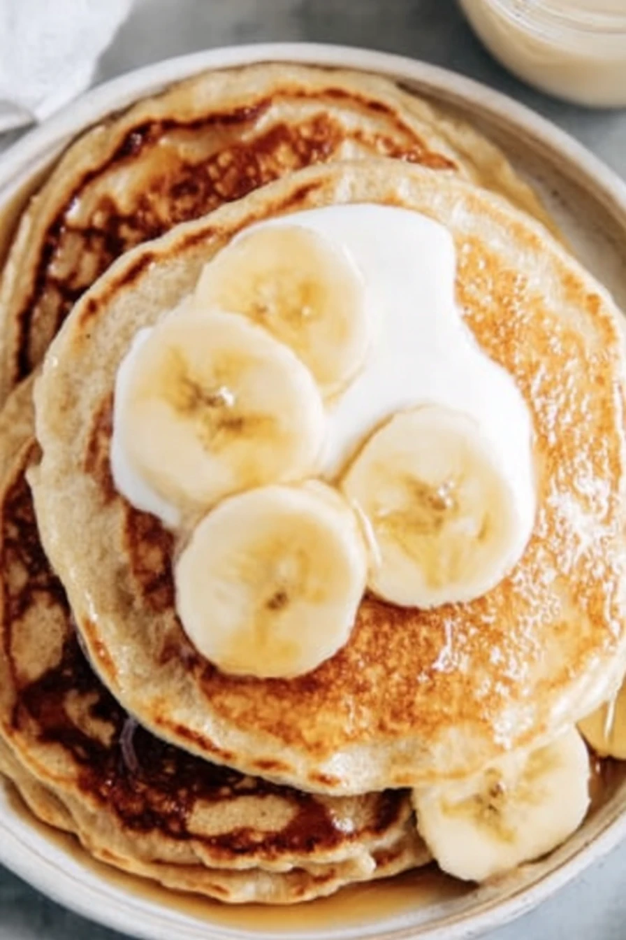 banana pancakes, easy recipe, three ingredients, fluffy, delicious, breakfast option