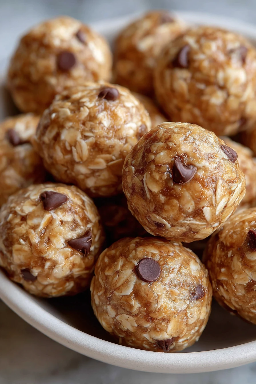 energy oatmeal balls, 4 ingredients, nutritious, energy-packed, wholesome, no-bake, easy snack