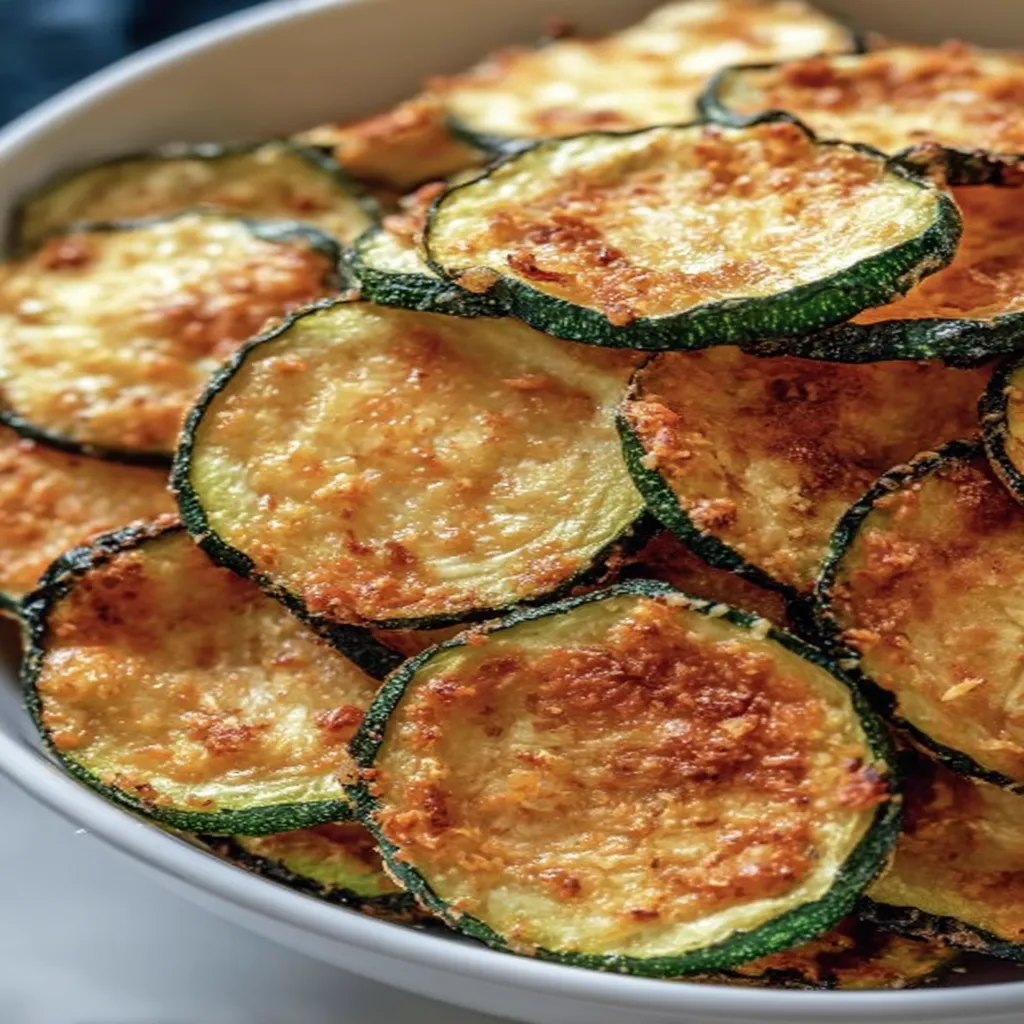 crispy, golden zucchini chips, air fryer, healthy snack, savory flavor