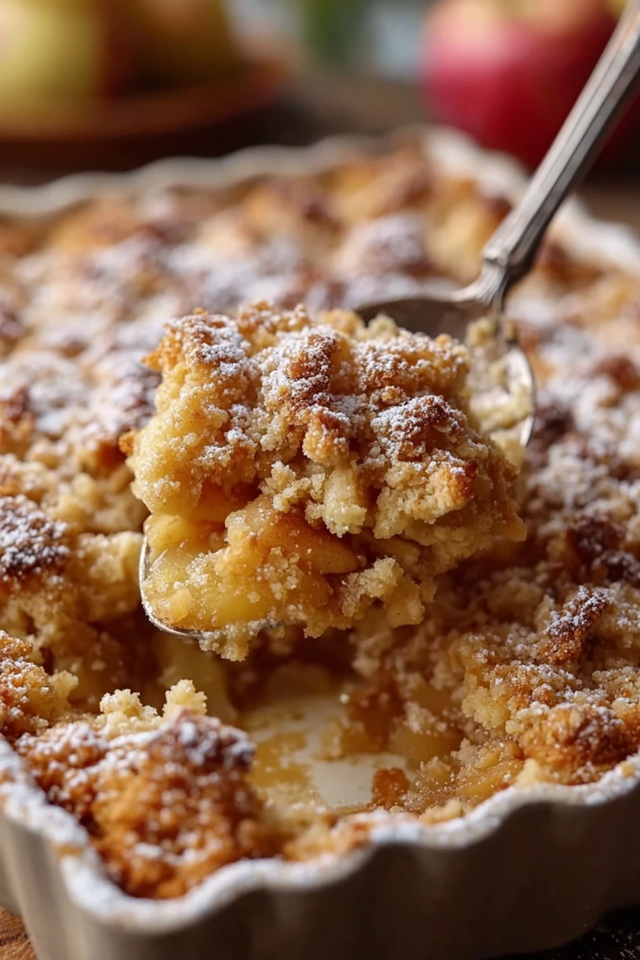 apple-crumble, delicious dessert, sweet, crunchy, cinnamon-spiced, baked, mouth-watering
