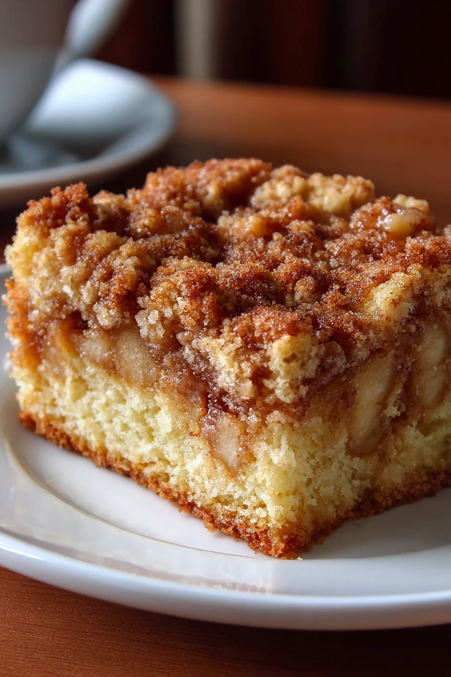 apple crumble coffee cake recipe, delicious, aromatic, sweet, crunchy, comforting, indulgent, homemade