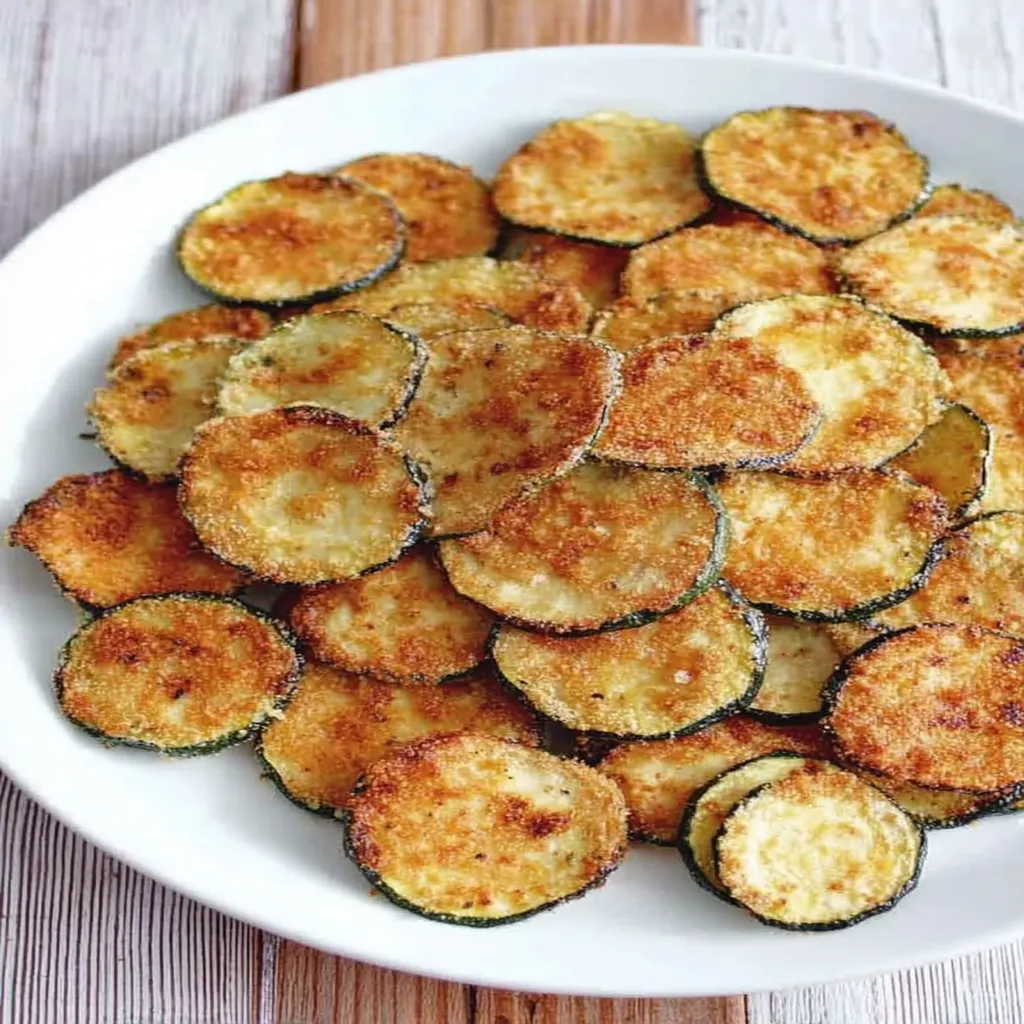 baked zucchini chips, crispy, savory, healthy snack, oven-baked, flavorful, crunchy texture