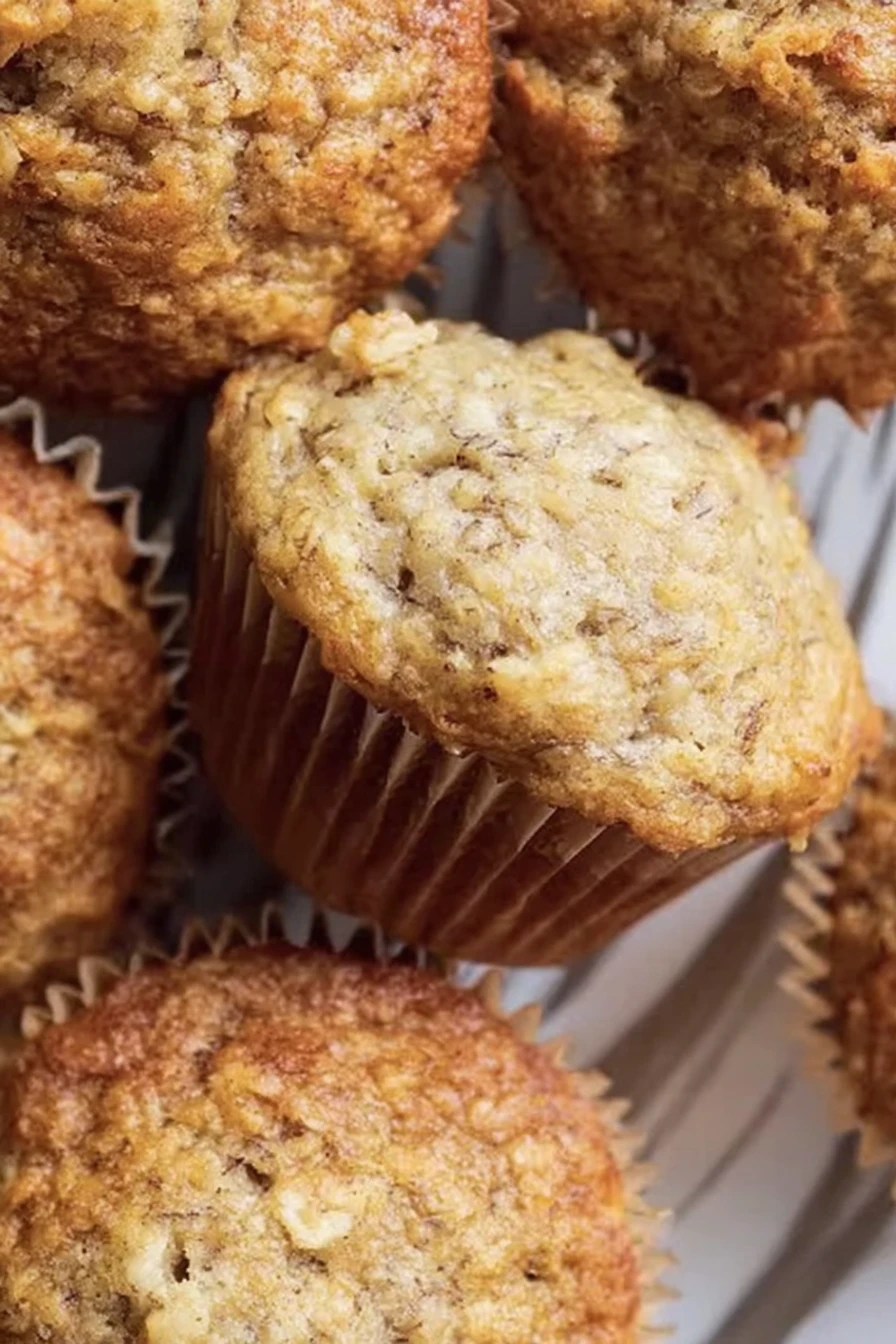 banana muffins, moist, delicious, golden brown, breakfast, baked goods