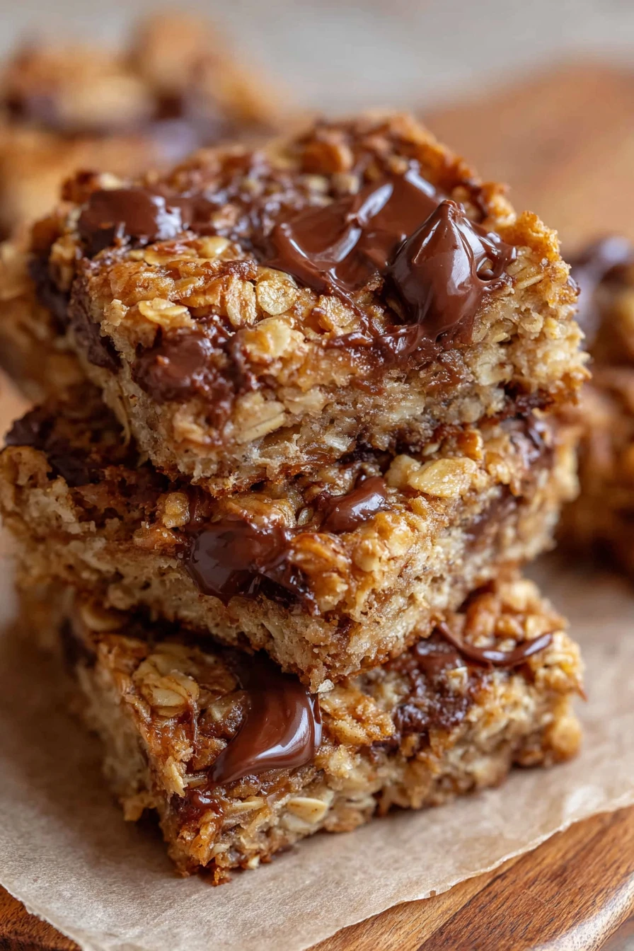 banana oatmeal bars, nutritious snack, chewy texture, wholesome ingredients, delicious and filling